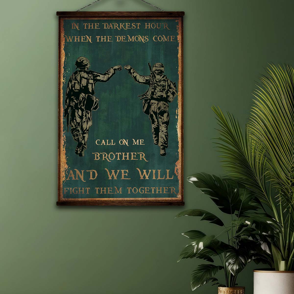SD040 - Call On Me Brother - English - Soldier - Vertical Poster - Vertical Canvas - Soldier Poster