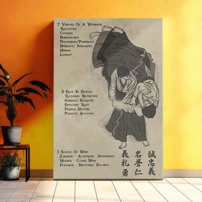 Aikido Wall Art - Aikido Poster - Aikido Canvas - 753 CODE - AI006 - Vertical Poster - Vertical Canvas