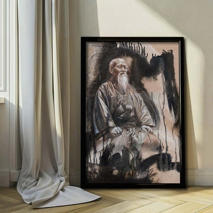 Aikido Wall Art - Aikido Poster - Aikido Canvas - Morihei Ueshiba - AI030 - Vertical Poster - Vertical Canvas