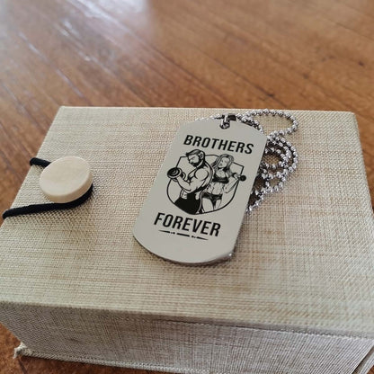 Gym Dog Tag - Gym Necklace - Brothers Forever - It's About Being Better Than You Were The Day Before - Gym - Fitness Center - Workout - Engrave Dog Tag