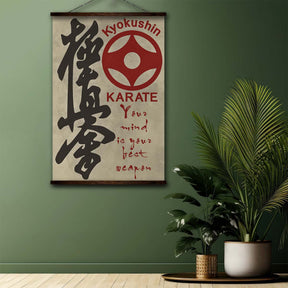 Karate Wall Art - Karate Poster - Karate Canvas - Your Mind Is Your Best Weapon - Kyokushin Karate - KA009 - Vertical Canvas - Vertical Poster