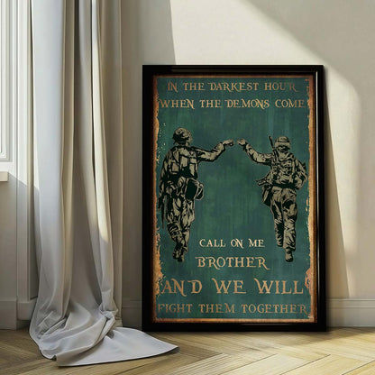 SD040 - Call On Me Brother - English - Soldier - Vertical Poster - Vertical Canvas - Soldier Poster