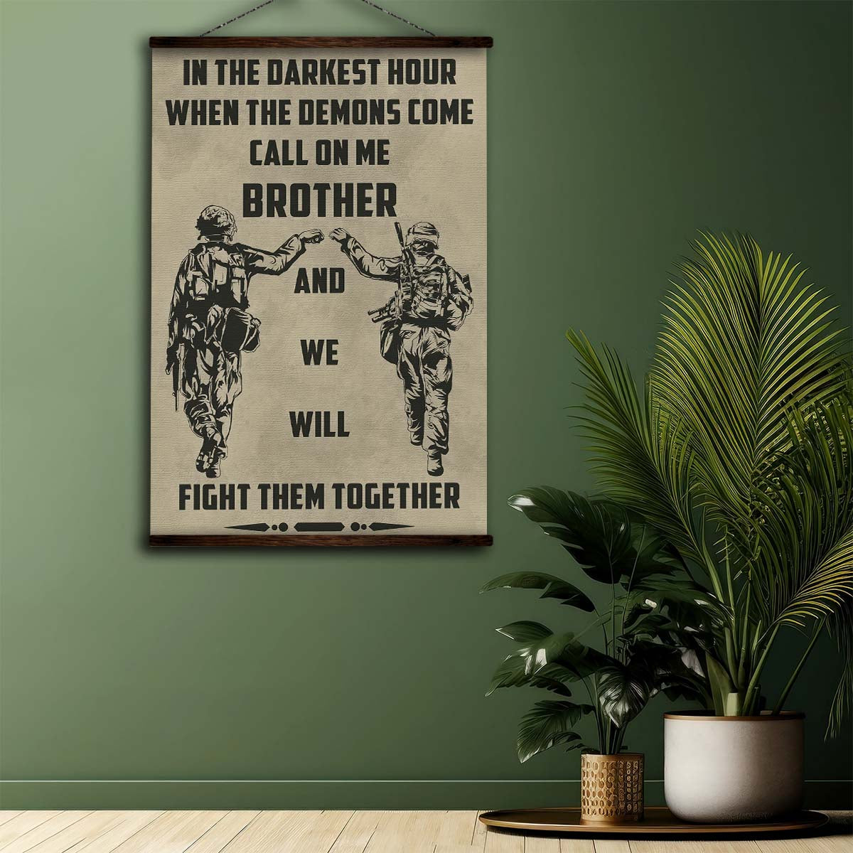 Soldier Wall Art - Soldier Poster - Soldier Canvas - Call On Me Brother - Army - Marine - SD029 - Vertical Poster - Vertical Canvas