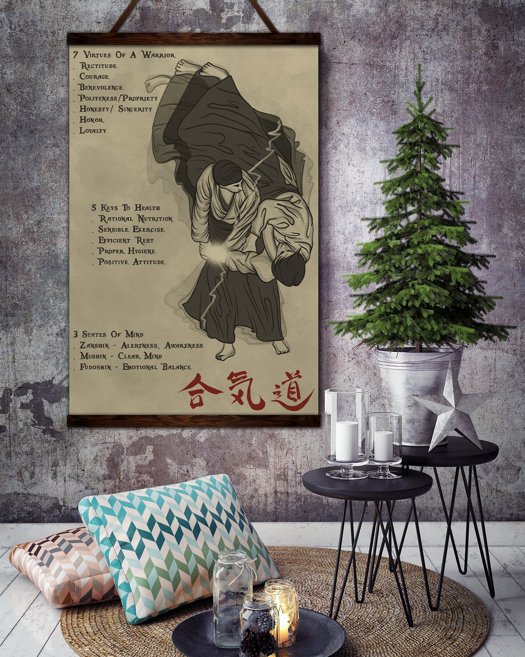 AI021 - 753 CODE - English - Vertical Poster - Vertical Canvas - Aikido Poster