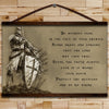 KT001 - Be Without Fear - English - Knight Templar Canvas With The Wood Frame