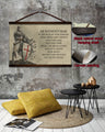 KT002 - Be Without Fear - English - Knight Templar Canvas With The Wood Frame