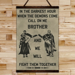 KT010 - Call On Me Brother - English - Knight Templar Poster