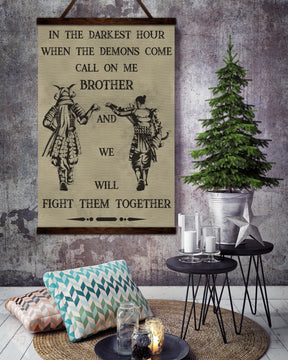 SA061 - Call On Me Brother - English - Vertical Poster - Vertical Canvas - Samurai Poster
