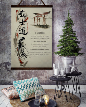 SA079 - I Choose - English - Vertical Poster - Vertical Canvas - Samurai Poster
